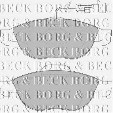 BORG & BECK bbp1635 -  Комплект тормозных колодок, дисковый тормоз